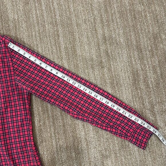 Bonobos Button Down Pink Blue Longsleeve Dress Office Shirt Men Size Medium Long - Picture 5 of 7